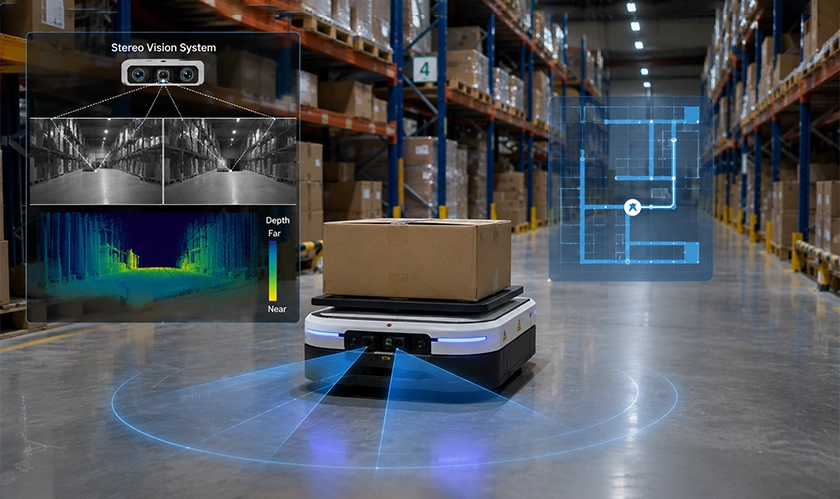 How Stereo Vision Improves Reliable AMR Navigation